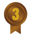 3rd place bronze ribbon icon